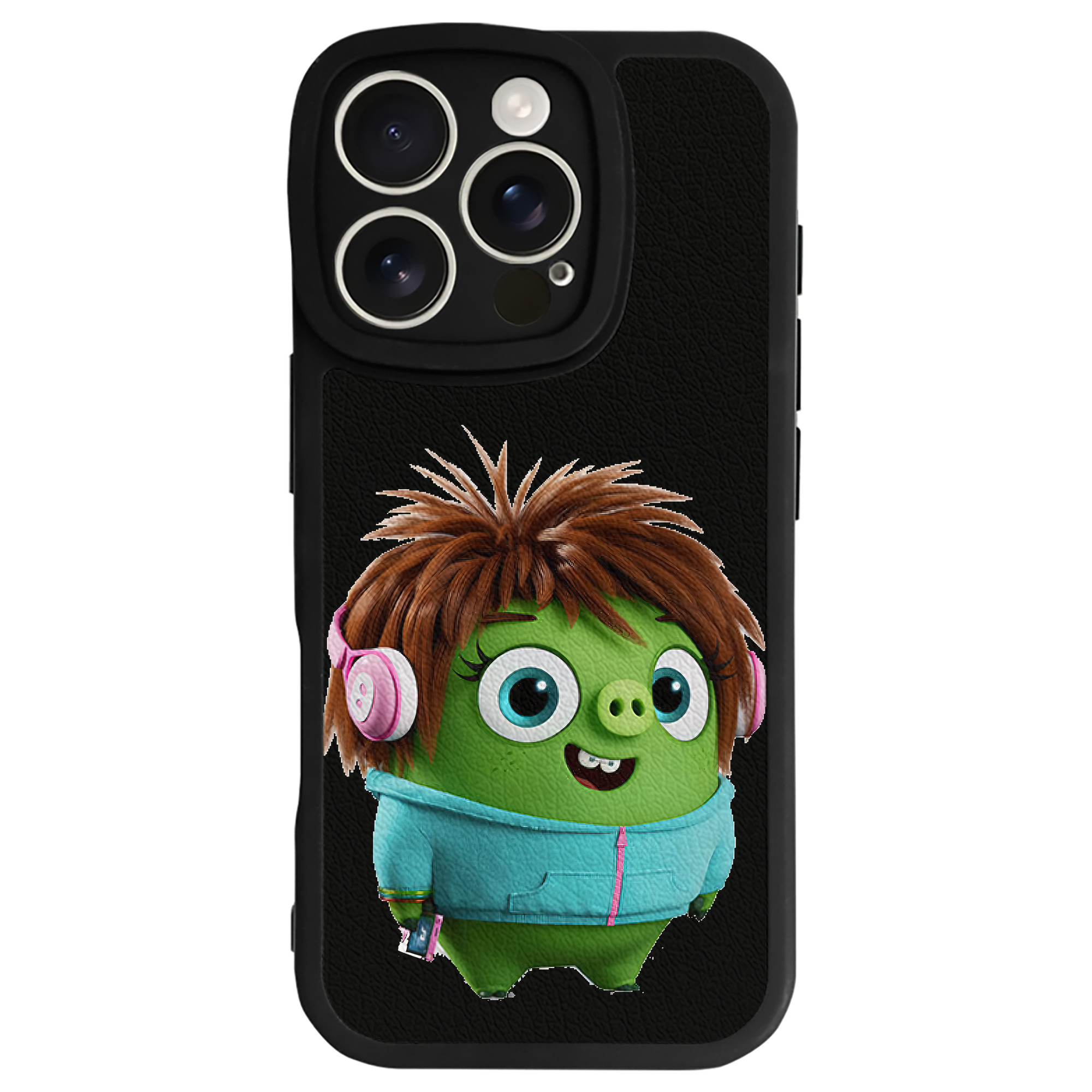 （画像用） Angry Birds アングリーバード 【iPhone 16シリーズ対応】シリコンスマホケース（レザー調） 材質：シリコン
